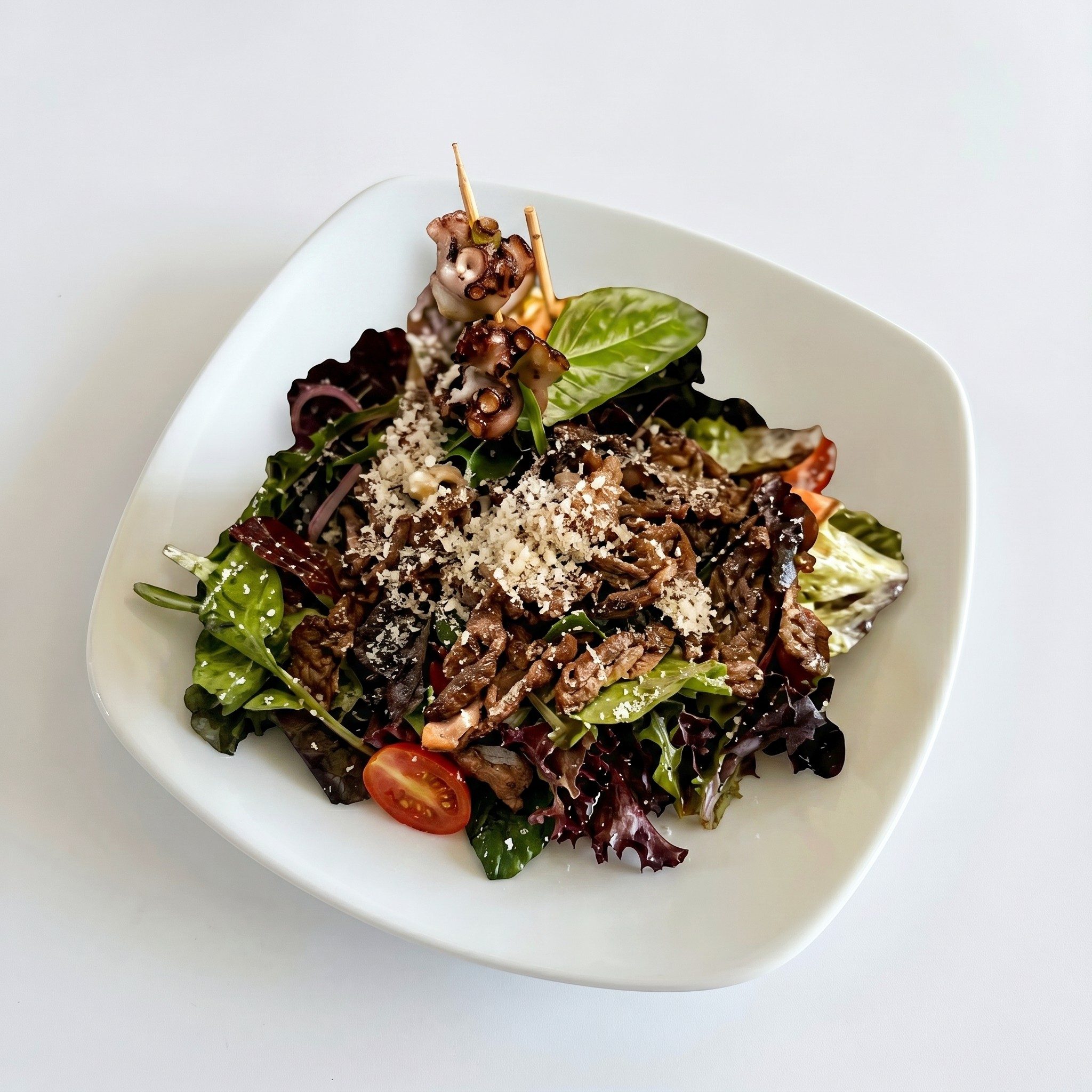 Salmon Skin Salad.